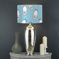 Milk Bottle Cartoon Pattern Print Drum Lamp Shade