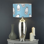 Milk Bottle Cartoon Pattern Print Drum Lamp Shade