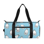 Milk Bottle Cartoon Pattern Print Gym Bag