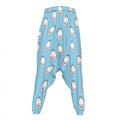 Milk Bottle Cartoon Pattern Print Hammer Pants