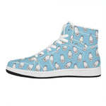 Milk Bottle Cartoon Pattern Print High Top Leather Sneakers