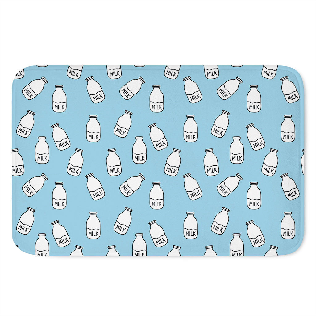 Milk Bottle Cartoon Pattern Print Indoor Door Mat