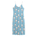 Milk Bottle Cartoon Pattern Print Jersey Midi Cami Dress