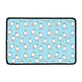 Milk Bottle Cartoon Pattern Print Kitchen Mat