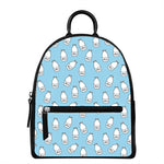 Milk Bottle Cartoon Pattern Print Leather Backpack