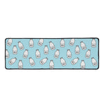 Milk Bottle Cartoon Pattern Print Long Kitchen Mat