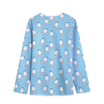 Milk Bottle Cartoon Pattern Print Long Sleeve Short Coat