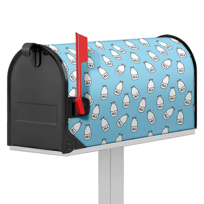 Milk Bottle Cartoon Pattern Print Mailbox Cover