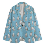 Milk Bottle Cartoon Pattern Print Men's Blazer