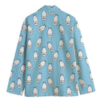 Milk Bottle Cartoon Pattern Print Men's Blazer