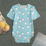 Milk Bottle Cartoon Pattern Print Men's Bodysuit
