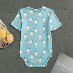 Milk Bottle Cartoon Pattern Print Men's Bodysuit