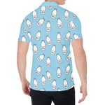Milk Bottle Cartoon Pattern Print Men's Shirt