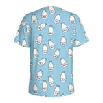 Milk Bottle Cartoon Pattern Print Men's Sports T-Shirt