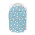 Milk Bottle Cartoon Pattern Print Mesh Laundry Hamper