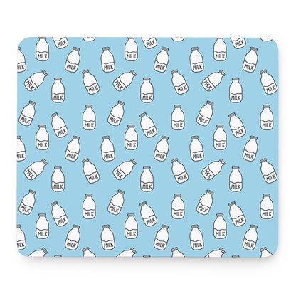 Milk Bottle Cartoon Pattern Print Mouse Pad