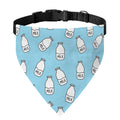 Milk Bottle Cartoon Pattern Print Over The Collar Dog Bandana