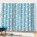 Milk Bottle Cartoon Pattern Print Pencil Pleat Curtains