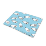 Milk Bottle Cartoon Pattern Print Pet Cooling Mat Cover