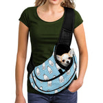 Milk Bottle Cartoon Pattern Print Pet Sling Carrier