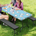 Milk Bottle Cartoon Pattern Print Picnic Table Cover