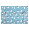 Milk Bottle Cartoon Pattern Print Placemat