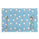 Milk Bottle Cartoon Pattern Print Placemat
