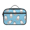 Milk Bottle Cartoon Pattern Print Portable Lunch Bag