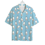 Milk Bottle Cartoon Pattern Print Rayon Hawaiian Shirt