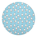 Milk Bottle Cartoon Pattern Print Round Blanket