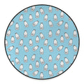Milk Bottle Cartoon Pattern Print Round Floor Mat
