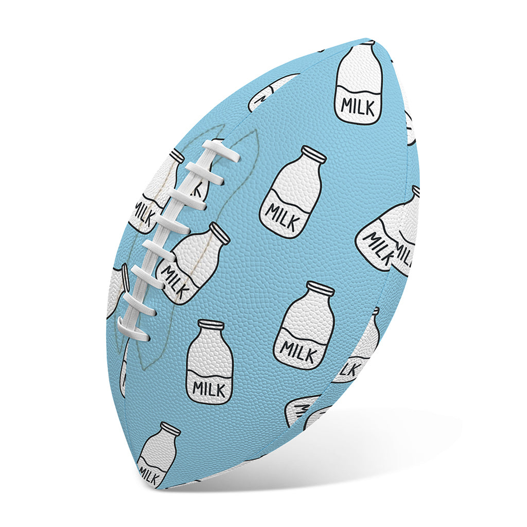 Milk Bottle Cartoon Pattern Print Rugby Ball