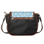 Milk Bottle Cartoon Pattern Print Saddle Bag