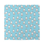 Milk Bottle Cartoon Pattern Print Silk Bandana