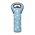 Milk Bottle Cartoon Pattern Print Single Neoprene Wine Tote