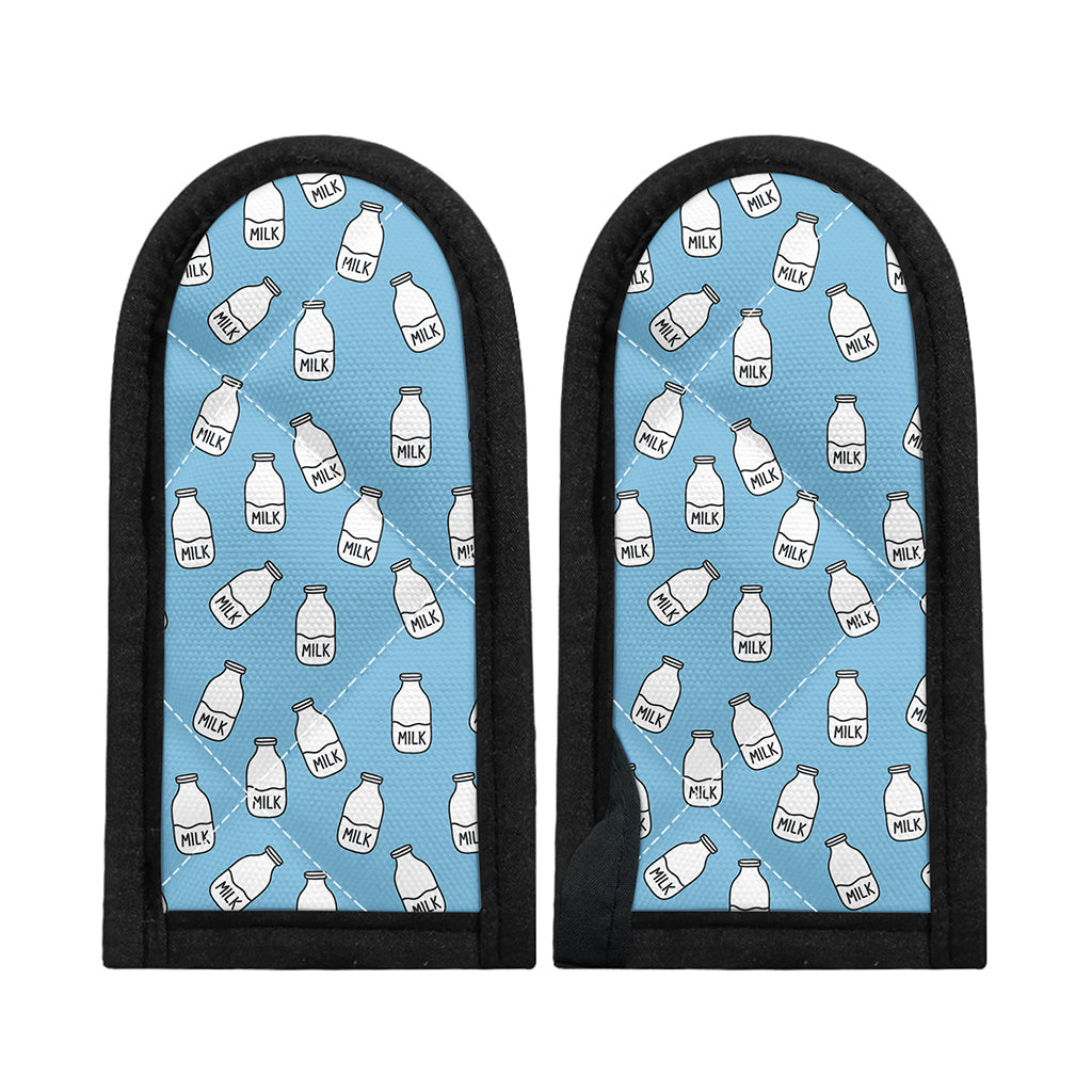 Milk Bottle Cartoon Pattern Print Skillet Handle Cover
