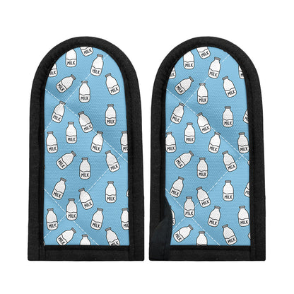 Milk Bottle Cartoon Pattern Print Skillet Handle Cover