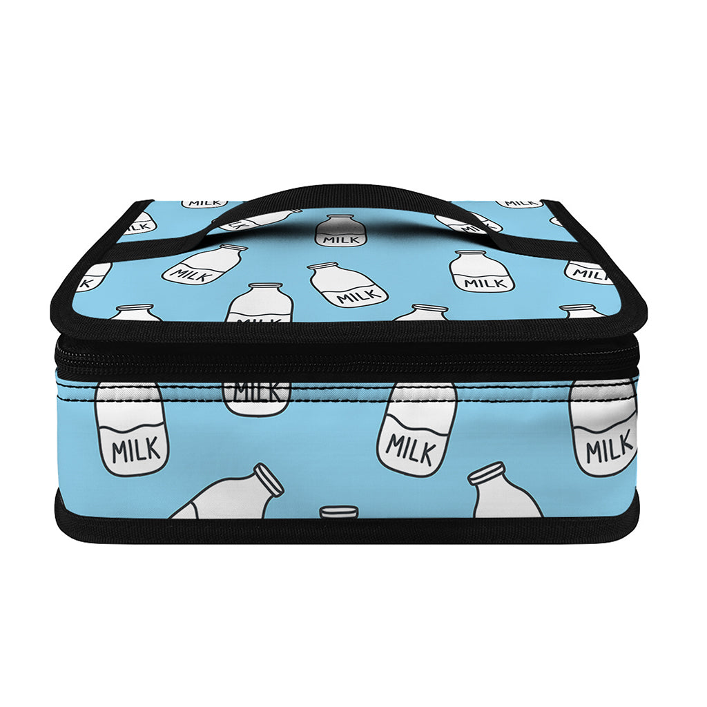 Milk Bottle Cartoon Pattern Print Small Lunch Bag