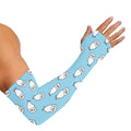 Milk Bottle Cartoon Pattern Print Sun Protection Arm Sleeves