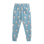 Milk Bottle Cartoon Pattern Print Sweatpants