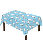 Milk Bottle Cartoon Pattern Print Tablecloth