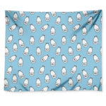 Milk Bottle Cartoon Pattern Print Tapestry