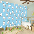 Milk Bottle Cartoon Pattern Print Wall Sticker