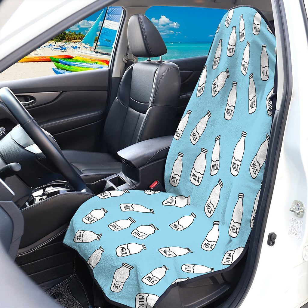 Milk Bottle Cartoon Pattern Print Waterproof Car Seat Cover
