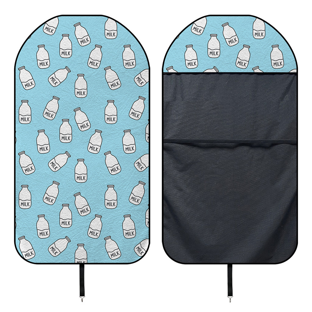 Milk Bottle Cartoon Pattern Print Waterproof Car Seat Cover