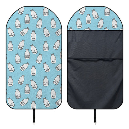 Milk Bottle Cartoon Pattern Print Waterproof Car Seat Cover