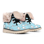 Milk Bottle Cartoon Pattern Print Winter Boots