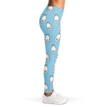Milk Bottle Cartoon Pattern Print Women's Leggings