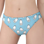Milk Bottle Cartoon Pattern Print Women's Panties