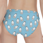 Milk Bottle Cartoon Pattern Print Women's Panties
